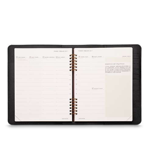 Agenda de bureau Taïga Leder in Trunks, Reisen und Wohnen's Bücher und Schreibwaren Stiftetuis, Notizbücher und Agenden collections by Louis Vuitton (Zoom)
