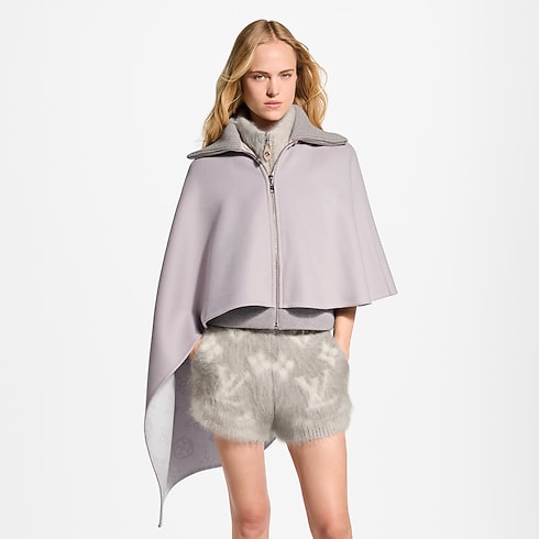 Asymmetrischer Cape-Mantel mit Mahina-Motiv in Damen's Ready to Wear Mäntel und Jacken collections by Louis Vuitton (Zoom)