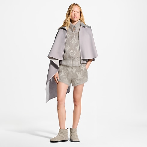 Asymmetrischer Cape-Mantel mit Mahina-Motiv in Damen's Ready to Wear Mäntel und Jacken collections by Louis Vuitton (Zoom)