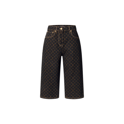 Bermudas aus Denim mit Monogram-Motiv in Damen's Ready to Wear Röcke und Shorts collections by Louis Vuitton (Zoom)