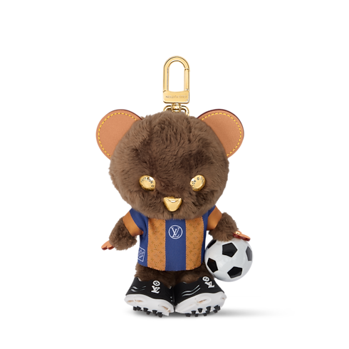 Bijou de sac LV Louis Bear Soccer vue de face