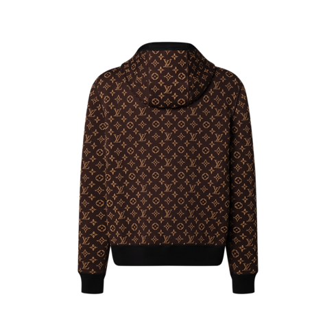 Blouson à capuche en maille double-face réversible Monogram autre vue