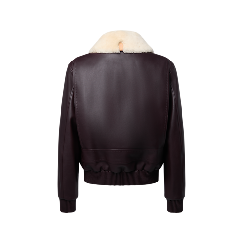 Blouson aus Leder mit Kragen aus Lammfell in Herren's Ready to Wear Vollständige Ready to Wear collections by Louis Vuitton (Zoom)