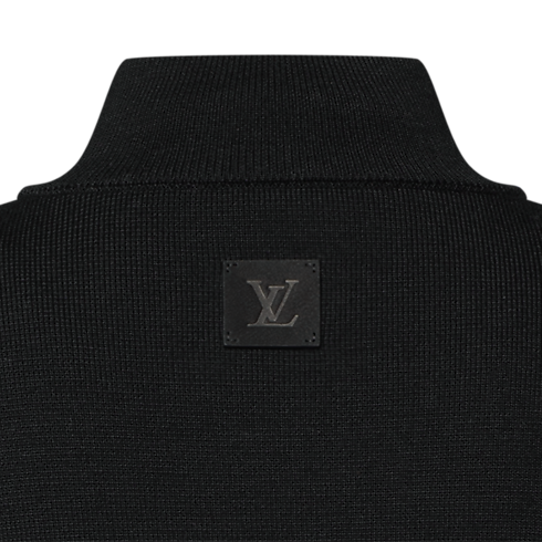 Blouson en maille à bandes en cuir in Homme's Prêt-à-porter Tout le prêt-à-porter collections by Louis Vuitton (Zoom produit)