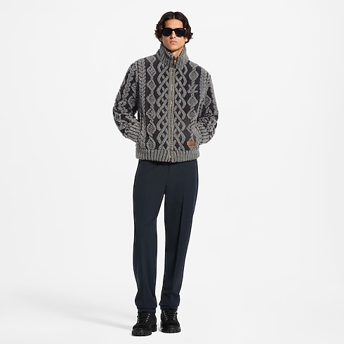 Blouson en polaire à motif graphique in Homme's Prêt-à-porter Tout le prêt-à-porter collections by Louis Vuitton (Zoom produit)