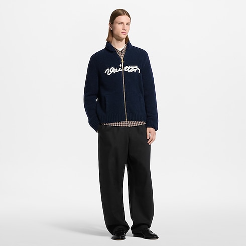 Blouson mit gestickter Signatur und Reissverschluss in Herren's Ready to Wear Jacken und Mäntel collections by Louis Vuitton (Zoom)