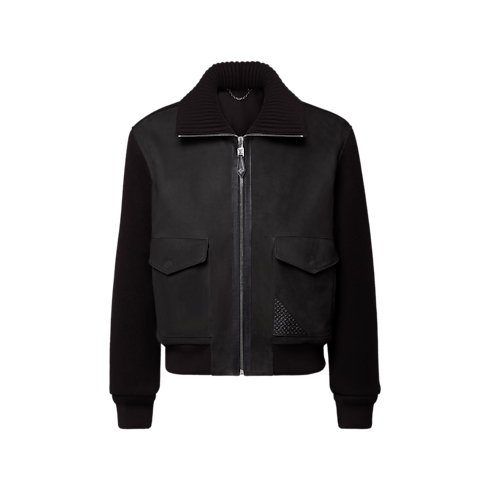 Blouson mit Kalbsleder in Herren's Ready to Wear Vollständige Ready to Wear collections by Louis Vuitton (Zoom)