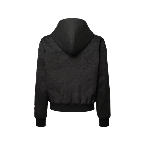 Blouson mit Kapuze und Monogram Surplus-Verzierung Rückansicht