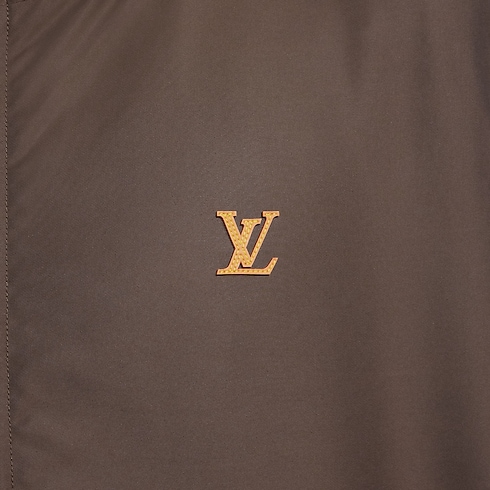 Blouson réversible à capuche en nylon/polaire vue ambiance