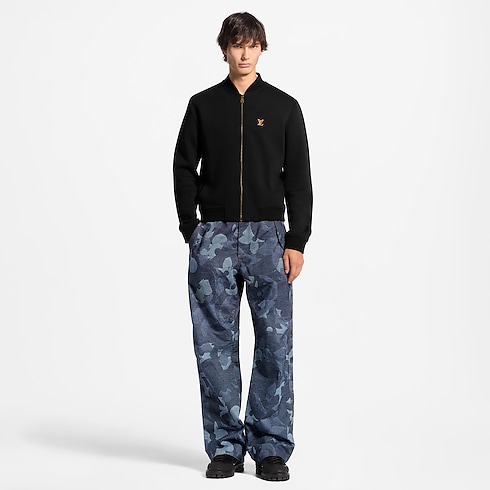 Bomber élégant en jersey à signature LV vue portée