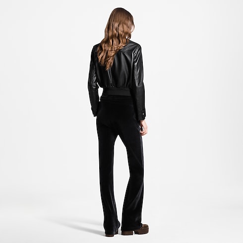 Bomber en cuir à détail Nanogram in Femme's Prêt-à-porter Manteaux et vestes collections by Louis Vuitton (Zoom produit)