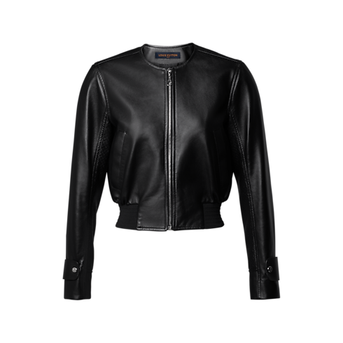Bomber en cuir à détail Nanogram in Femme's Prêt-à-porter Manteaux et vestes collections by Louis Vuitton (Zoom produit)