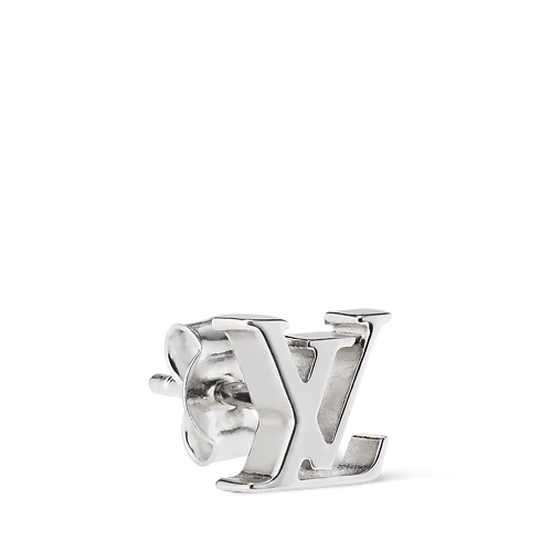 Boucle d'oreille LV – vendue à l'unité vue latérale