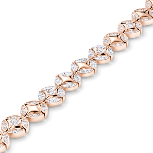 Bracelet Galaxie, or rose et diamants in Les Extraordinaires's Joaillerie Bracelets collections by Louis Vuitton (Zoom produit)