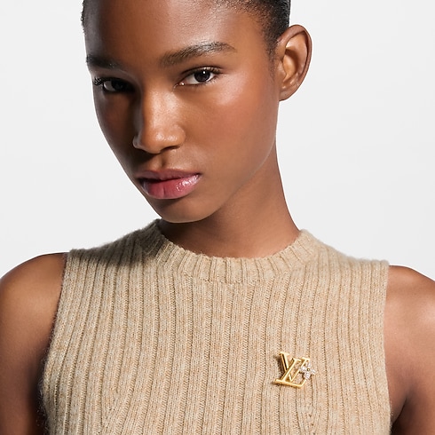 Broche LV Iconic Flower Strass S00 in Femme's Bijoux Broches collections by Louis Vuitton (Zoom produit)