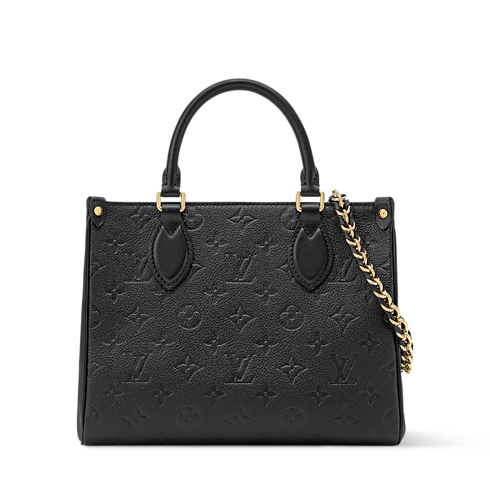 Cabas OnTheGo PM Cuir Monogram Empreinte in Femme's Sacs à main Sacs à main collections by Louis Vuitton (Zoom produit)