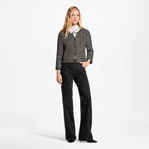 Cardigan aus glitzerndem Tweed mit Tasche samt Signatur in Damen's Ready to Wear Oberteile und Blusen collections by Louis Vuitton (Zoom)