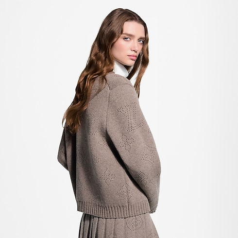 Cardigan croisé en maille Mahina in Femme's Nouveautés Femme } collections by Louis Vuitton (Zoom produit)