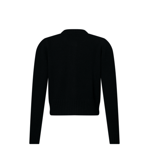 Cardigan mit Monogram-Knöpfen Rückansicht