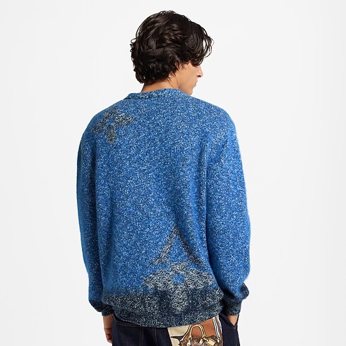 Cardigan mit strukturiertem Jacquardgewebe beschnittene, abgenutzte Ansicht
