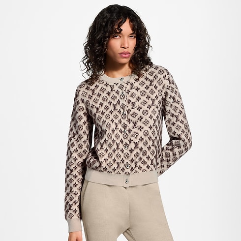 Cardigan Monogram en maille brossée in Femme's Prêt-à-porter Maille collections by Louis Vuitton (Zoom produit)