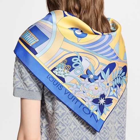 Carré LV Wonderland 90 S00 in Femme's Accessoires Carrés de soie et bandeaux collections by Louis Vuitton (Zoom produit)