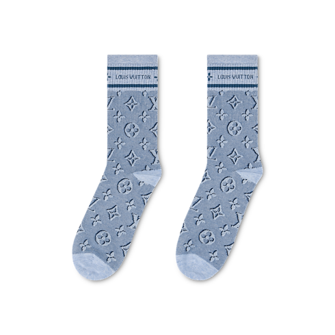 Chaussettes Monogram Héritage S00 in Homme's Accessoires Chapeaux, Bonnets et Gants collections by Louis Vuitton (Zoom produit)