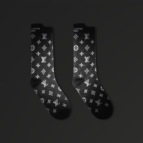 Chaussettes Monogram Reflective S00 in Homme's Accessoires Chapeaux, Bonnets et Gants collections by Louis Vuitton