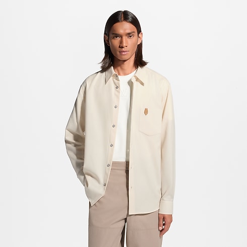 Chemise à manches longues en flanelle de cachemire et coton in Homme's Prêt-à-porter Tout le prêt-à-porter collections by Louis Vuitton (Zoom produit)