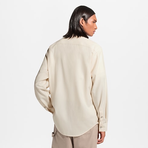 Chemise à manches longues en flanelle de cachemire et coton in Homme's Prêt-à-porter Tout le prêt-à-porter collections by Louis Vuitton (Zoom produit)