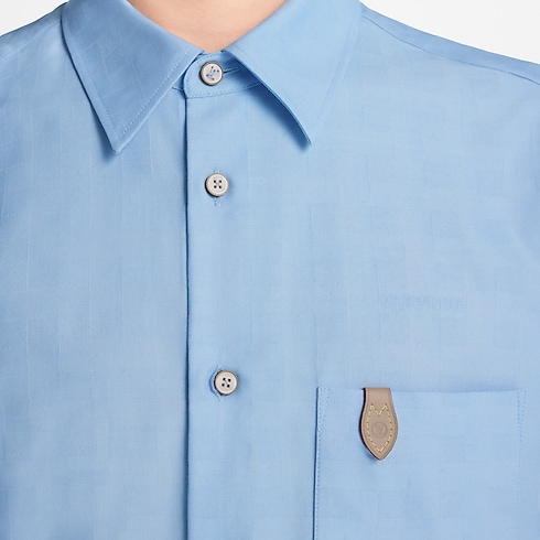 Chemise jacquard à manches longues en coton et cachemire in Homme's Prêt-à-porter Tout le prêt-à-porter collections by Louis Vuitton (Zoom produit)