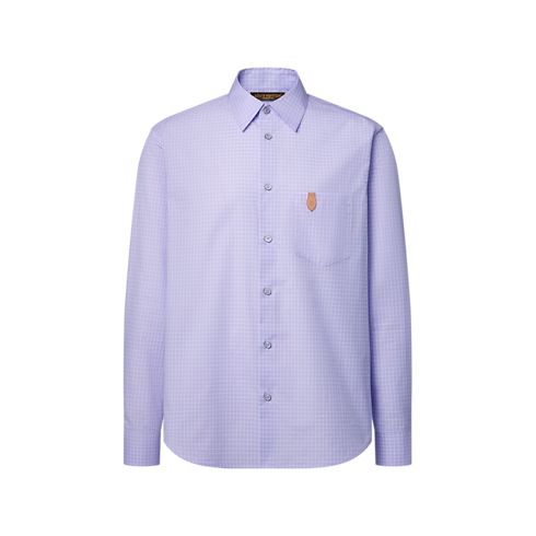 Chemise jacquard à manches longues en coton et soie in Homme's Prêt-à-porter Tout le prêt-à-porter collections by Louis Vuitton (Zoom produit)