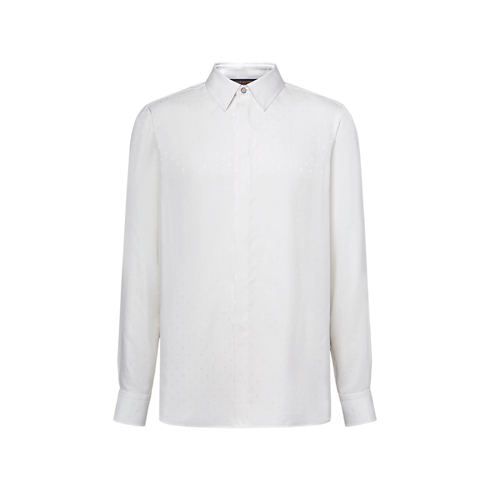 Chemise manches longues Monogram en satin de soie in Homme's Prêt-à-porter Chemises collections by Louis Vuitton (Zoom produit)