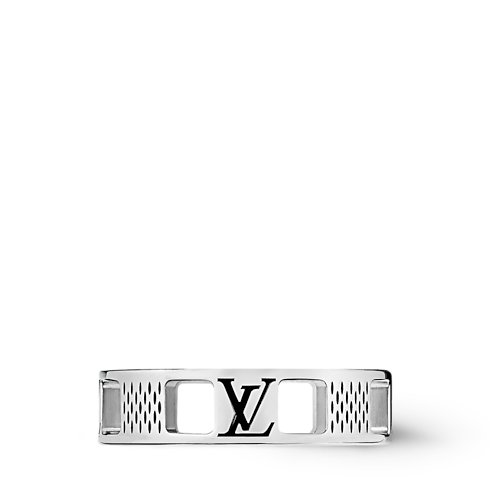 Damier Staples Cut Out Ring S00 in Herren's Modeschmuck Ringe collections by Louis Vuitton (Zoom)