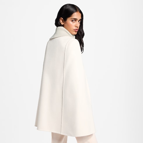 Double Face Cape mit Kragen aus Rippstrick in Damen's Ready to Wear Mäntel und Jacken collections by Louis Vuitton (Zoom)