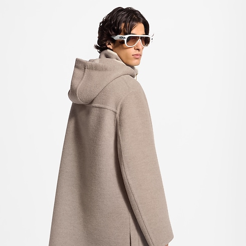 Double Face Mantel mit Kapuze in Herren's Ready to Wear Vollständige Ready to Wear collections by Louis Vuitton (Zoom)