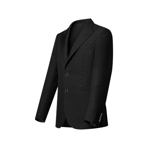 Einreihiges Pont Neuf Jackett aus Satin mit Monogram-Motiv in Herren's Neuheiten Herren } collections by Louis Vuitton (Zoom)
