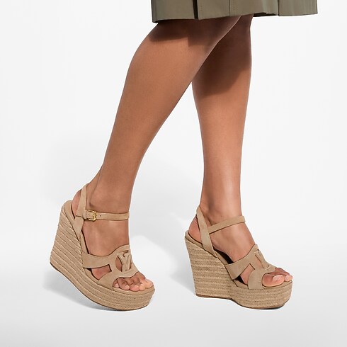 Espadrille compensée LV Isola in Femme's Souliers Sandales collections by Louis Vuitton (Zoom produit)