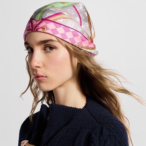 Flower And Straps Carré 90 S00 in Damen's Accessoires Seidentücher und Bandeaus collections by Louis Vuitton (Zoom)