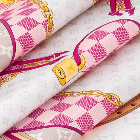 Flower And Straps Carré 90 S00 in Damen's Accessoires Seidentücher und Bandeaus collections by Louis Vuitton (Zoom)