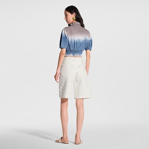 Gesmokte Bluse mit Batik-Motiv in Damen's Ready to Wear Tops collections by Louis Vuitton (Zoom)