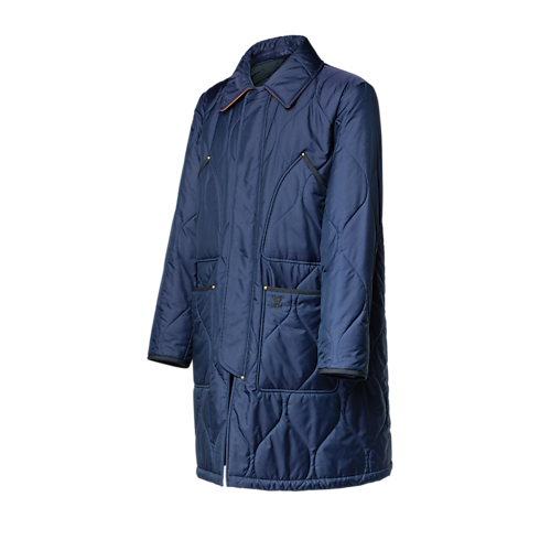 Gesteppter Mantel im Workwear-Stil Seitenansicht
