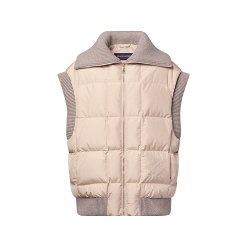 Gilet matelassé à ourlet côtelé in Femme's Prêt-à-porter Manteaux et vestes collections by Louis Vuitton (Zoom produit)