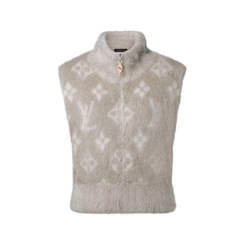 Gilet zippé Monogram en maille brossée in Femme's Prêt-à-porter Maille collections by Louis Vuitton (Zoom produit)