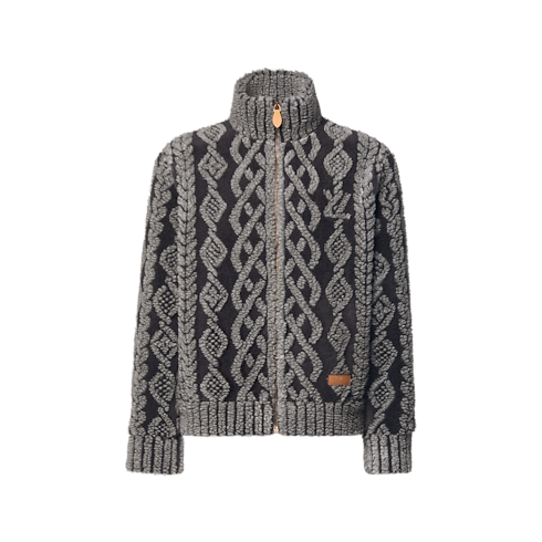 Grafischer Fleece-Blouson in Herren's Ready to Wear Vollständige Ready to Wear collections by Louis Vuitton (Zoom)