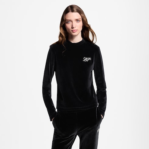 Haut à manches longues en velours in Femme's Prêt-à-porter Tops et chemises collections by Louis Vuitton (Zoom produit)