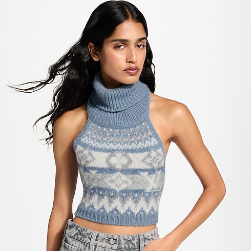 Haut court en maille alpine in Femme's Prêt-à-porter Tops et chemises collections by Louis Vuitton (Zoom produit)