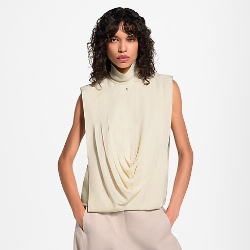 Haut drapé à l'avant in Femme's Prêt-à-porter Tops et chemises collections by Louis Vuitton (Zoom produit)