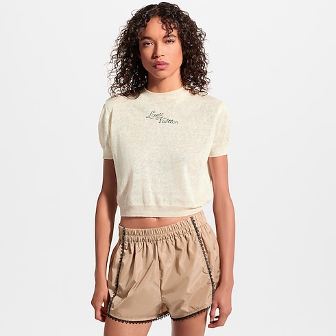 Haut en maille transparente à signature in Femme's Prêt-à-porter Hauts collections by Louis Vuitton (Zoom produit)