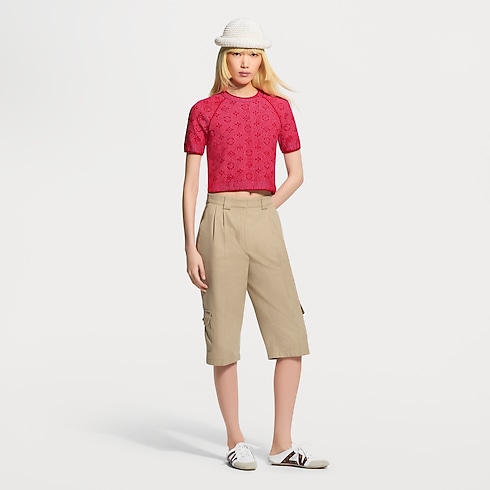Haut Monogram en maille effet tweed in Femme's Prêt-à-porter Hauts collections by Louis Vuitton (Zoom produit)